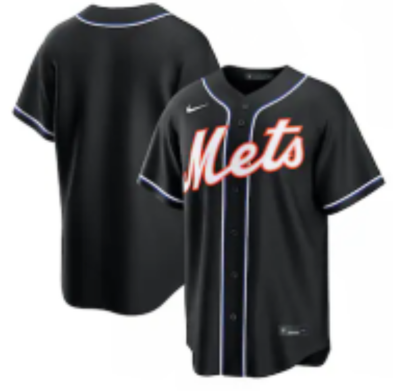 Men new york mets blank black Nike MLB Jersey 052003-0